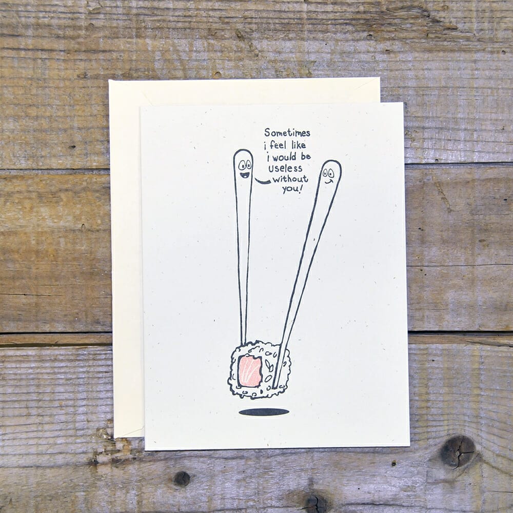 Chopsticks card