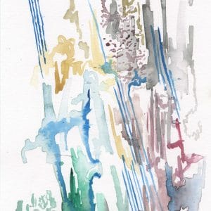 abstract watercolor painting realize
