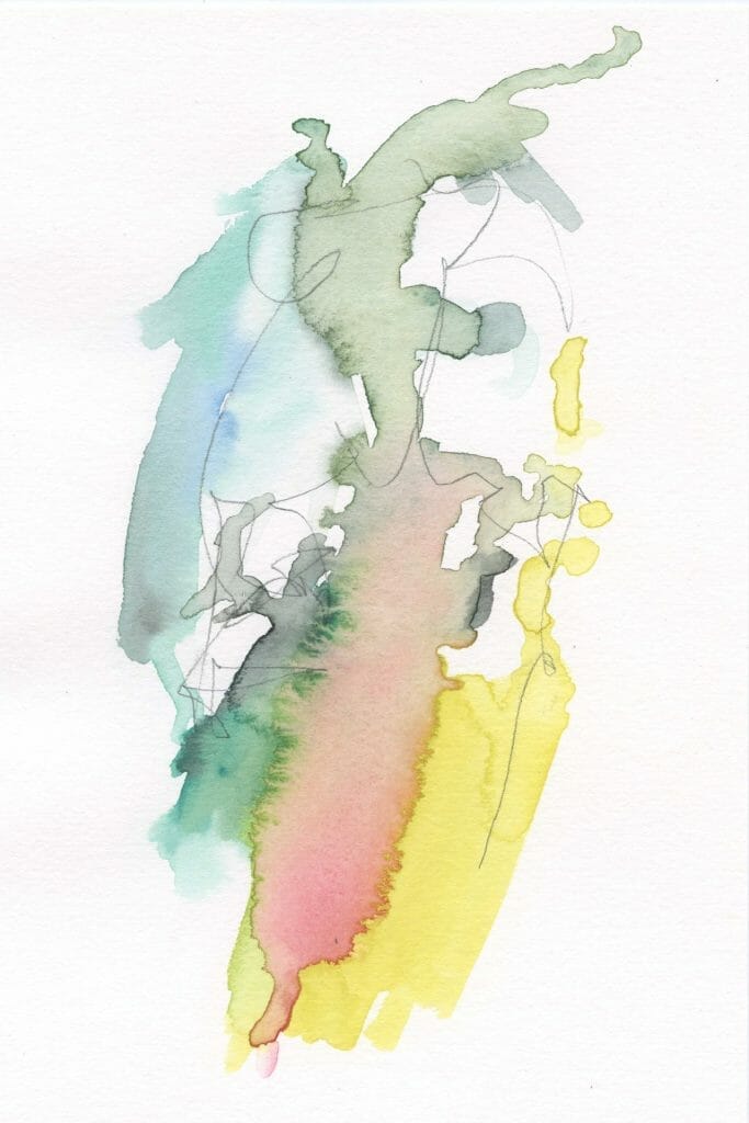 fate abstract watercolor painting