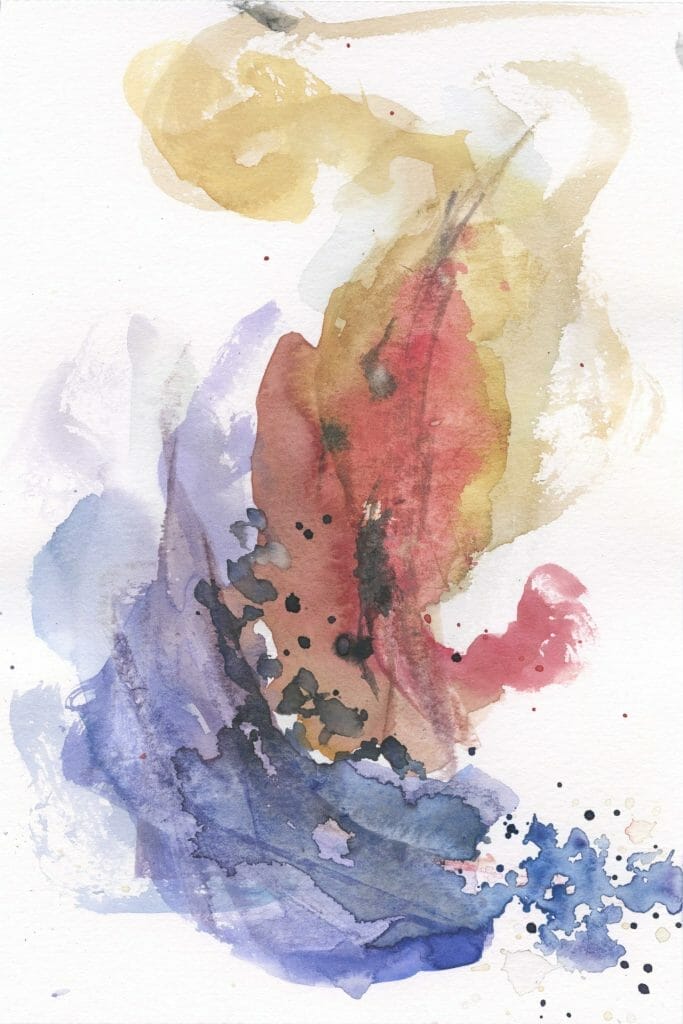 welcome abstract watercolor painting