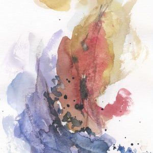 welcome abstract watercolor painting
