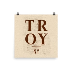 Troy NY Print 10x10