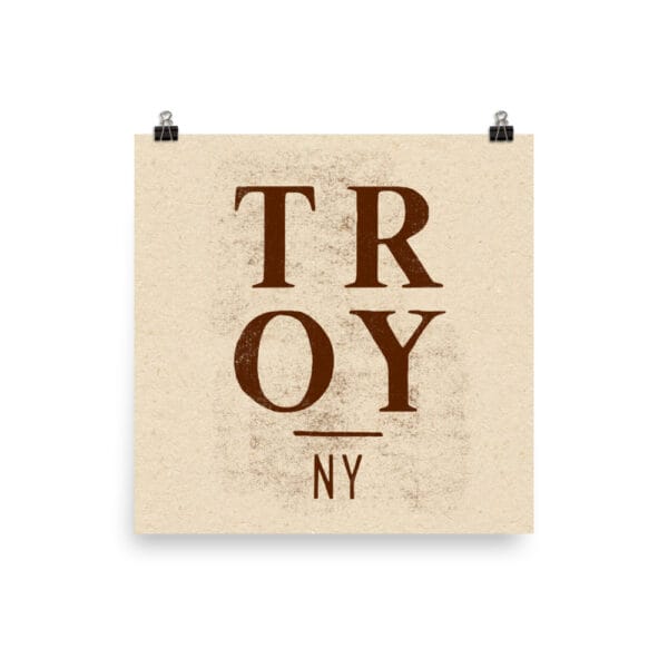 Troy NY Print 10x10